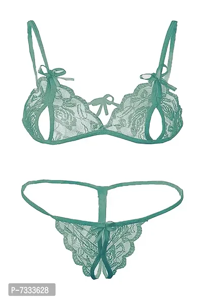 Buy PIBU-Women's Net Bra Panty Set for Women Lingerie Set Sexy