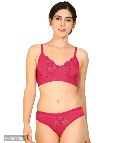 Buy PIBU-Women's Cotton Bra Panty Set for Women Lingerie Set Sexy Honeymoon  Undergarments ( Color : Purple,White )( Pack of 2 )( Size :34) Model No :  GUHI-B Online In India At Discounted Prices