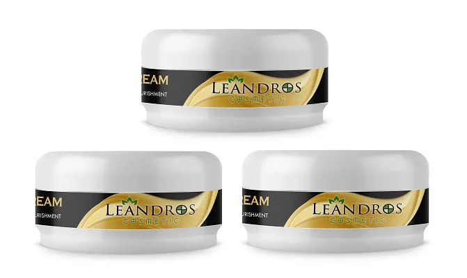 Leandros Skin Renewal Daily Moisturizing Cream ,body Moisturizer Cream Pack Of-(3)-(100 Gm)