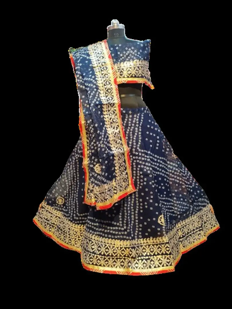 Buy Vansh Enterprises Womensgirls Traditional Jaipuri Rajasthani Gota Patti Handwork Blue Kota 8503