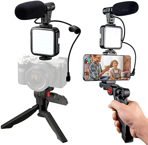 EL SMO Vlogging kit  Desktop Phone Video Microphone kit for Video Recording for Conference Video for Live Broadcast Desktop Phone Video Microphone kit