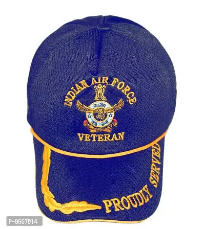 RedClub Proudly Served Baseball Cap for Veterans of Indian Armed Forces (AIR Force_NET_Blue)-thumb3