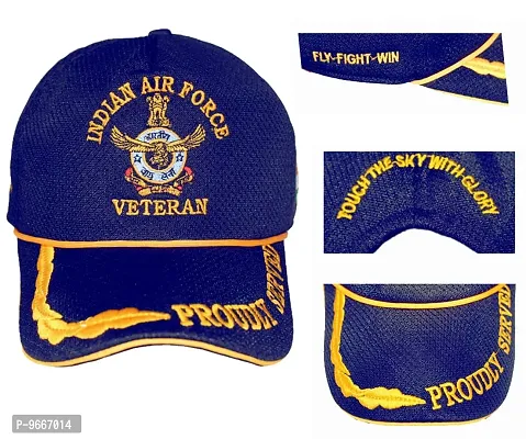 RedClub Proudly Served Baseball Cap for Veterans of Indian Armed Forces (AIR Force_NET_Blue)