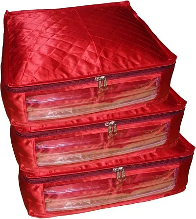 Satin Saree Covers Organizer Bags From Sundram Fashion Saree packing bag, surat, gujarat. satin saree covers organizer bags from