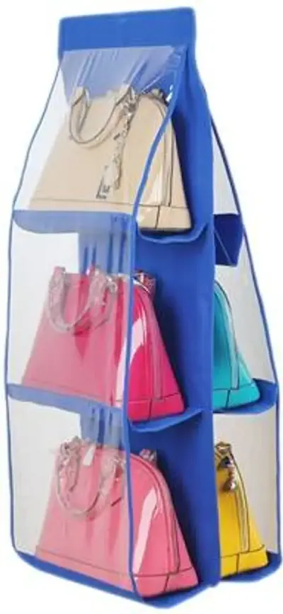 Hanging Handbag Organizer Purse Storage Bag Closet 4 Shelves - Temu