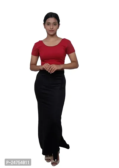 Buy Mehrang Lycra Saree Shapewear Petticoat for Women, Cotton Blended, Petticoat,Skirts for Women,Shape Wear Dress for Saree (S, Aqua Light) at