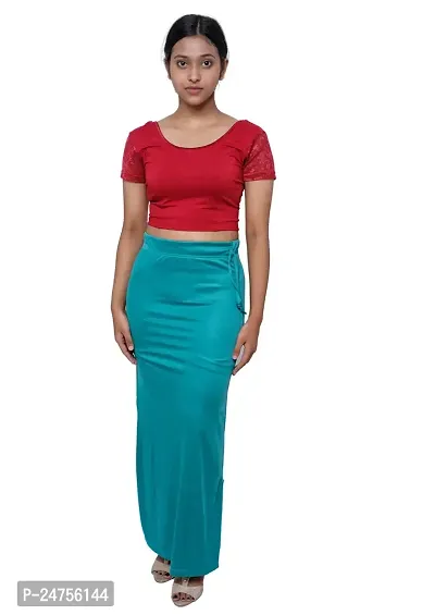 Lycra Saree Shapewear Petticoat for Women, Women's Blended Saree Shapewear  RED