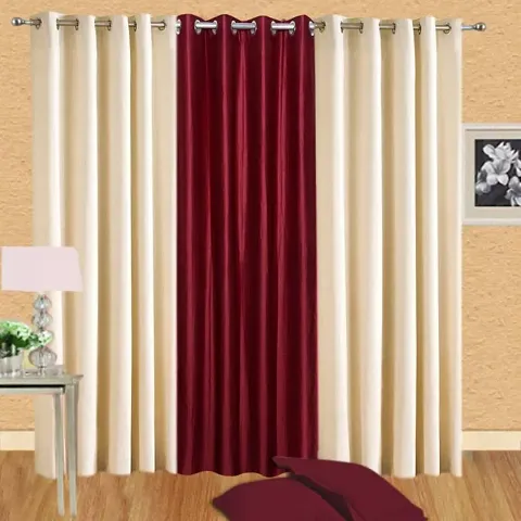 5Ft Eyelet Fitting Curtains Set Of 3 Set Of 2