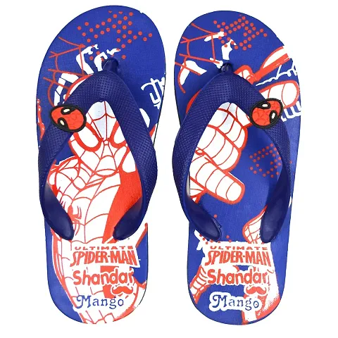POLITA Unisex-Child Kids Spiderman Flip Flop & Slipper (Blue, numeric_13)