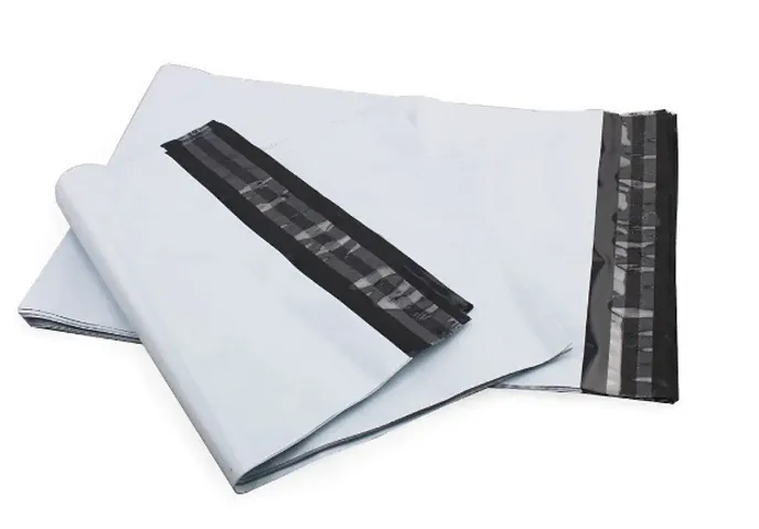 Tamper Proof Plain Security Courier Bags Envelopes Pouchs 60 Micron with POD ( 8 X 10 Inch - 400 Pcs)