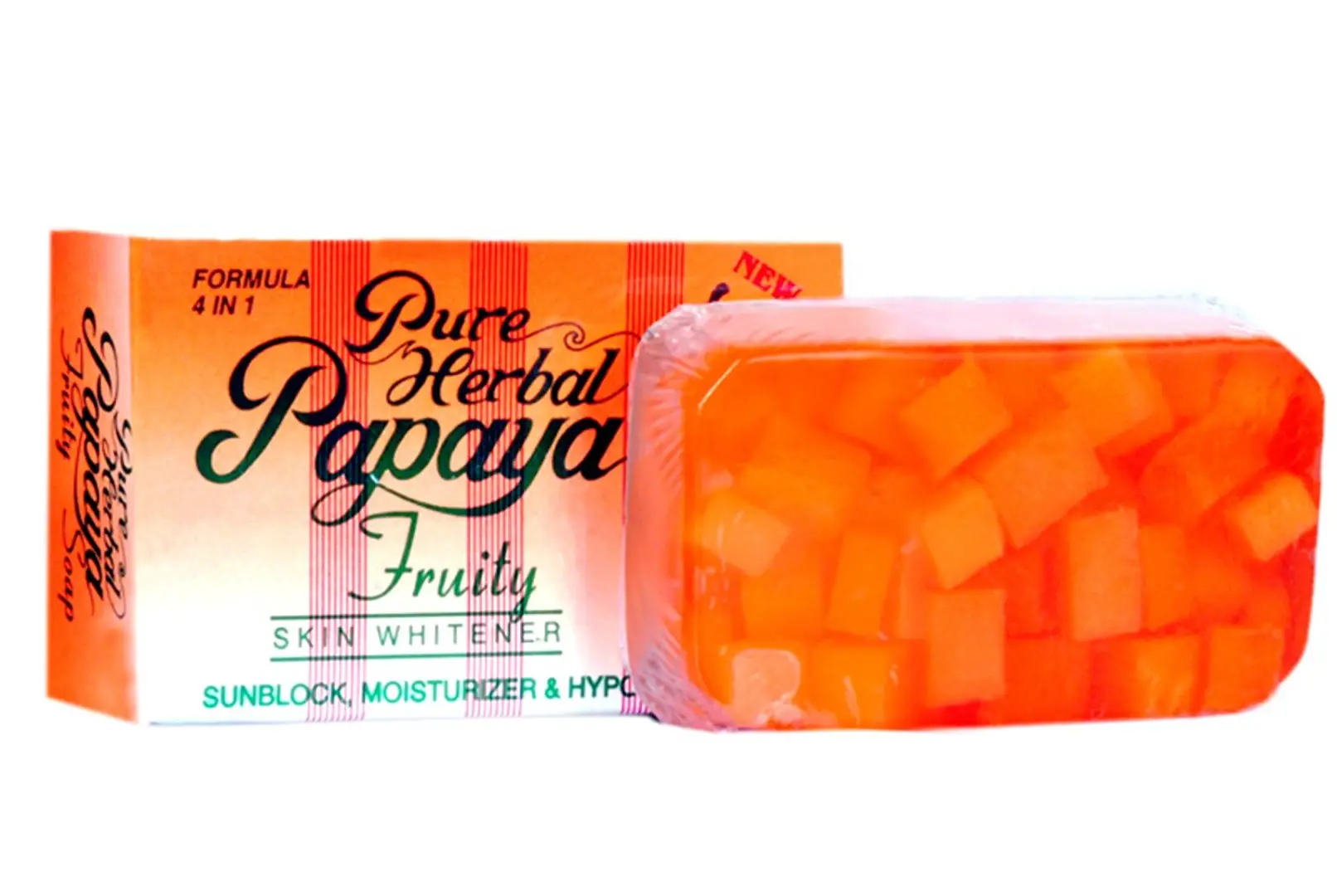 Pure Herbal Papaya Fruity Skin Whitening Soap Soap 135 Gm