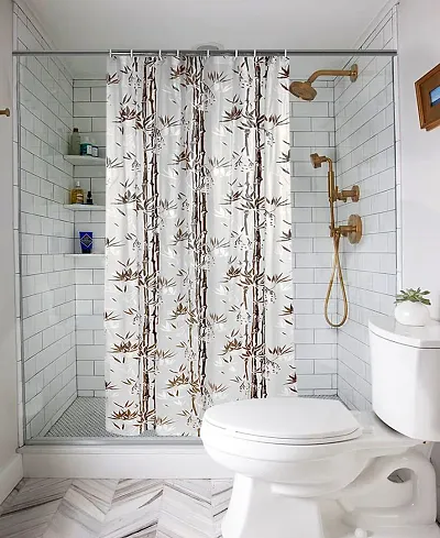 Waterproof Shower Curtain for Bathroom with 8 Hooks