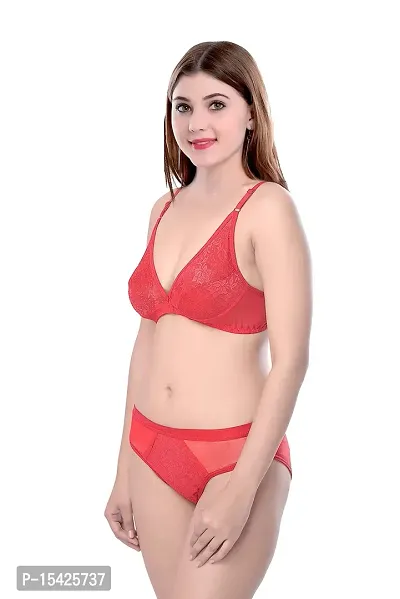 Buy Samvar-Women's Cotton Gym Sports Bra Panty Set for Women