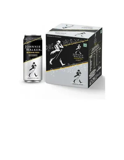 Johnnie Walker Refreshing Mixer - Non Alcoholic Carbonated Beverage, 330 ml, Pack of 4