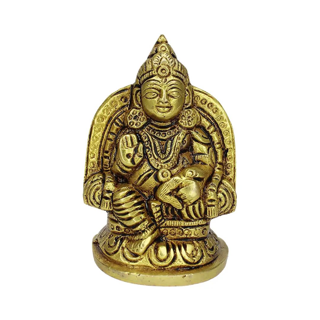 Buy Brass Kuber Murti Lord of Treasure Wealth Maharaj Kuber Statue for ...