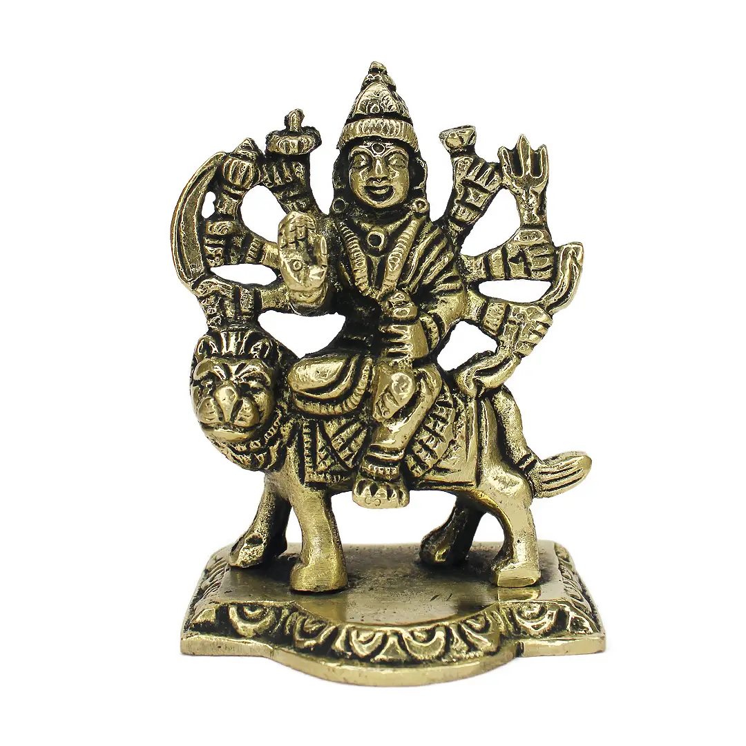 Buy Brass Durga Maa Statue Amba/Jagdamba Maa Idol Vaishno Devi ...