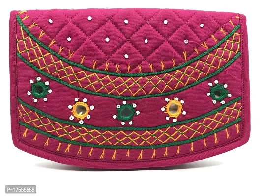 Buy SriAog Handicrafts Small Money Purse for Women Stylish Purse Fancy  Trendy Wallet Banjara Original Mirror Work Money Pouch for Girls (6.5 inch  Small Purse Two Fold Mehandi Green Black) Online at