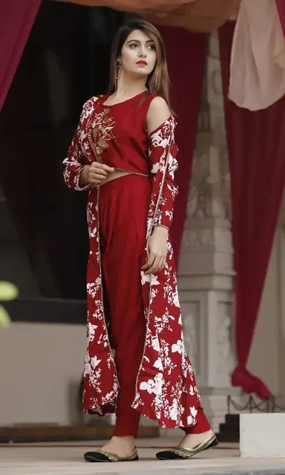 Dhoti kurti outlet with shrug