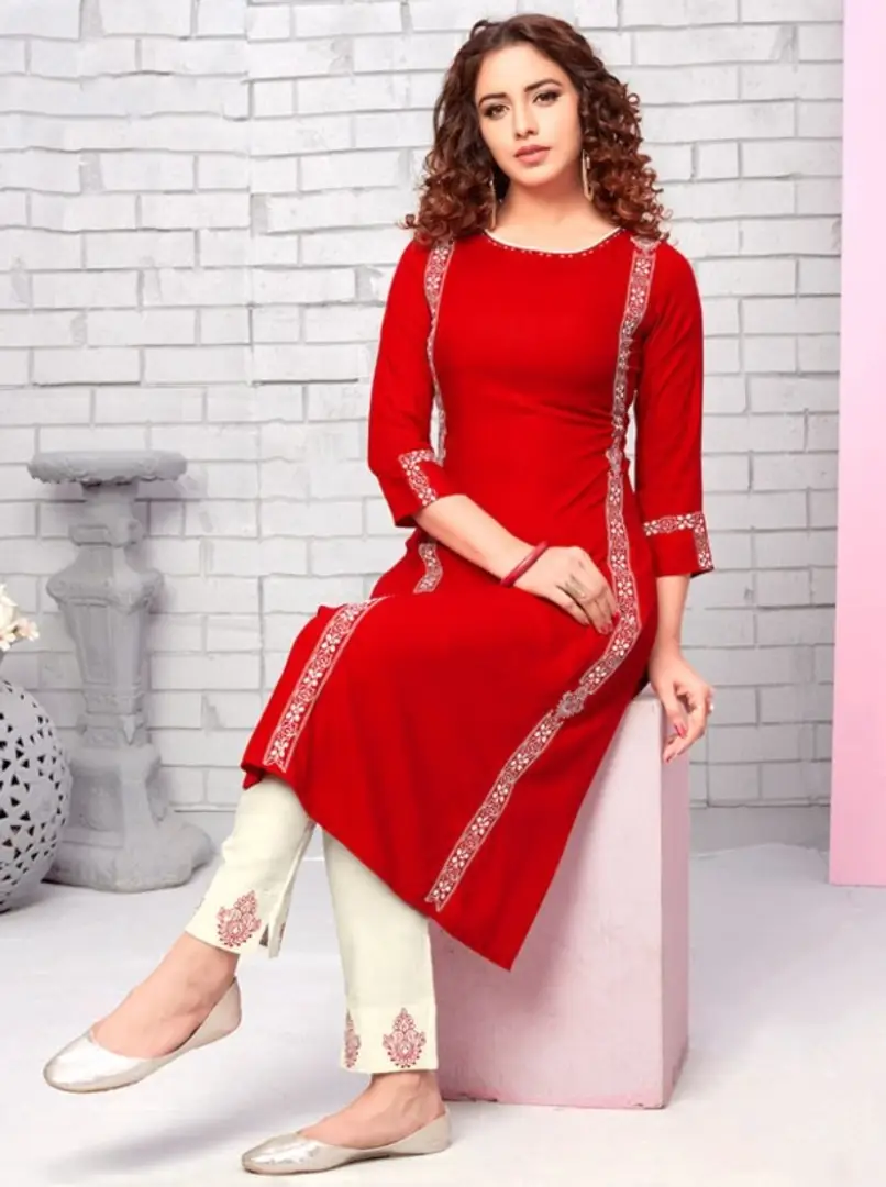 Buy Indian Bollywood Women's Cotton Printed Straight Kurti Palazzo Pants  Set With Dupatta Kurti for Women Special for Festival/partywear Online in  India - Etsy