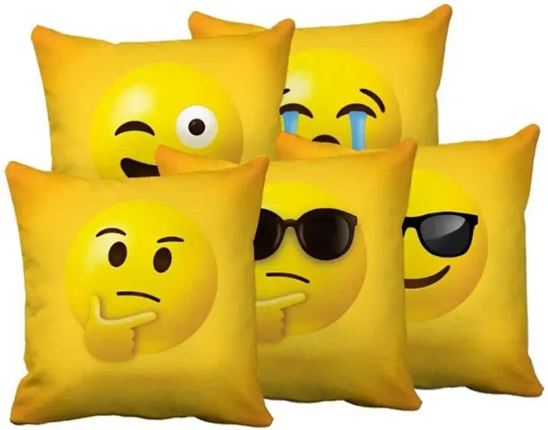 Emoji Cushions and Cushion Covers- Pack of 5