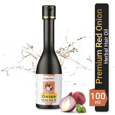 Orgaana Natural Premium Red Onion Herbal Oil For Hair Growth Hair Oil (100 Ml)