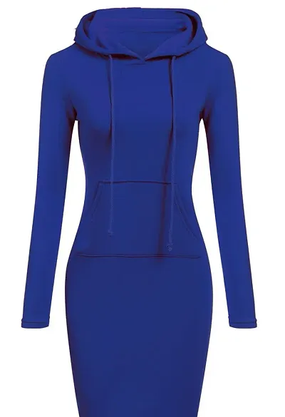 Royal blue hoodie dress discount