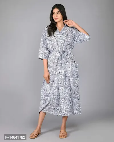 Women long kimono robe silk nightwear