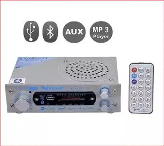 Multipurpose AC/DC Multipurpose Bluetooth Amplifier with Inbuilt 4 Inch Speaker,FM Radio,AUX,USB,SD Card, for Home,Office,Factory,Kitchen,Car,Religios Places,and Public Functions