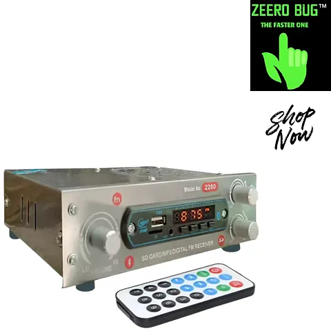 FM Radio Multimedia Speaker with Bluetooth, USB, SD Card, Aux FM Radio Perfect Kitchen and Home Radio