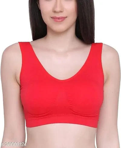Buy POOJARAGENEE Women's Comfort Cotton Blend Sports Bra Online In