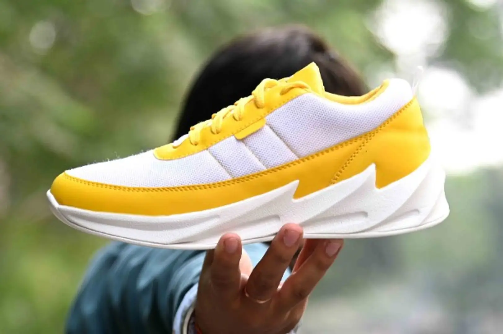 yellow shoes sports