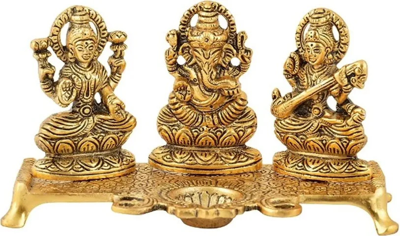 Brass God Idol With Diya