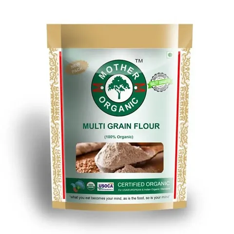 Mother Organic Multi Grain Atta 5 kg In Pack Multi Grain Chakki Fresh Atta Organic
