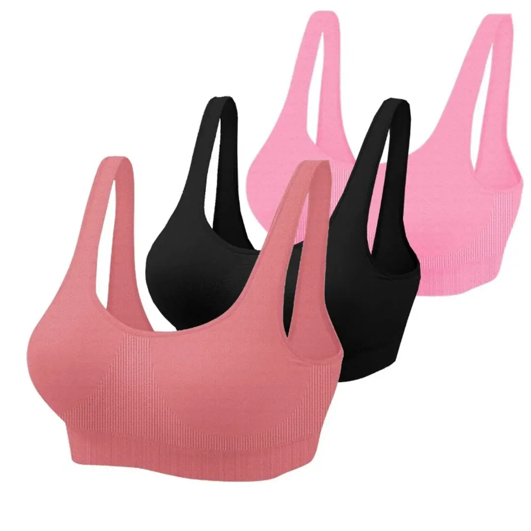 Attractive Satin Padded Bras Set Of 5