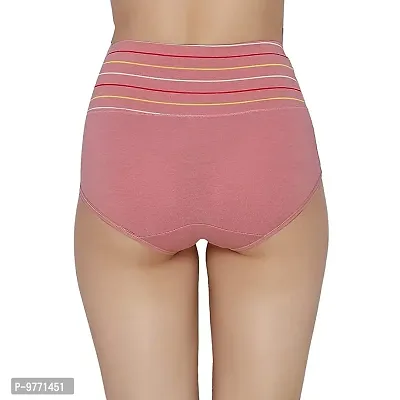 Buy Fshway Women's Cotton Spandex High Waist Tummy Control Panty Brief Full  Coverage Shapewear Underwear Pack of 3 - Free Size: 30 to 36  (Pink-Red-Grey) Online In India At Discounted Prices