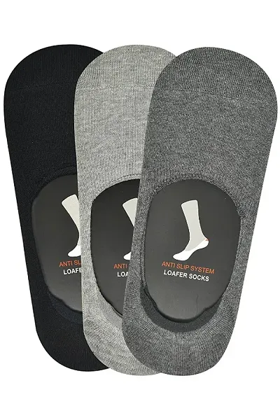 Cotton Loafer Socks with Anti Slip Silicon Grip