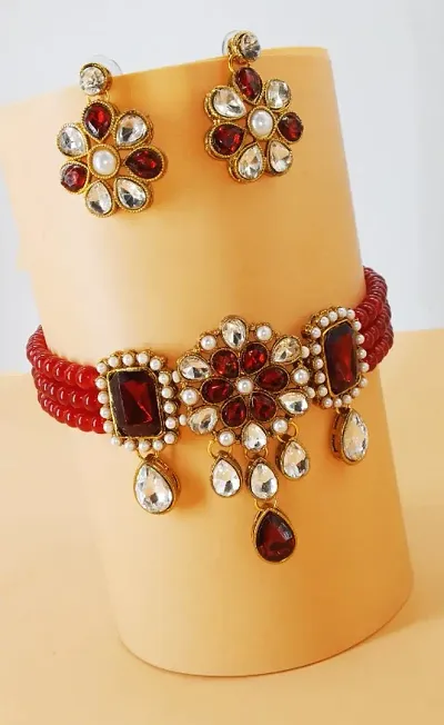 Trendy alloy hotsell necklace set