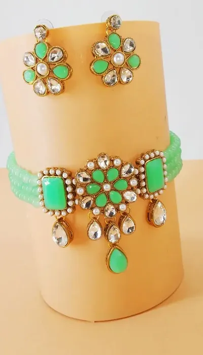 Trendy alloy necklace set outlet