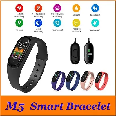 Silicone Digital V-Luma M5 Smart Band Fitness Tracker Watch Heart Rate with  Activity, For Gym, Active at Rs 250/piece in Delhi