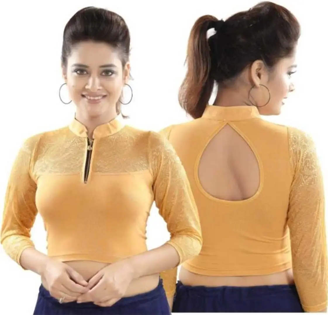 spandex blouses women's