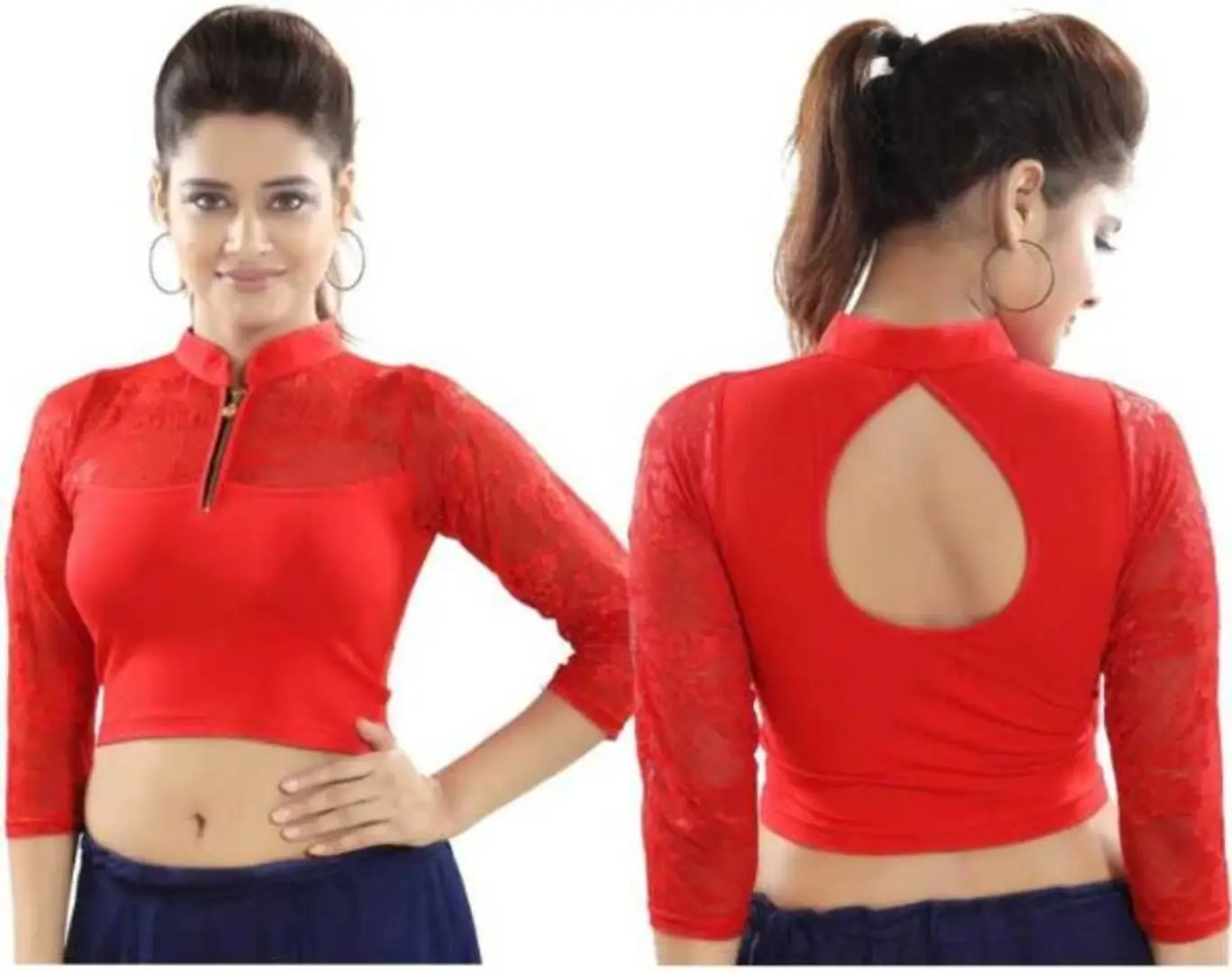spandex blouses women's