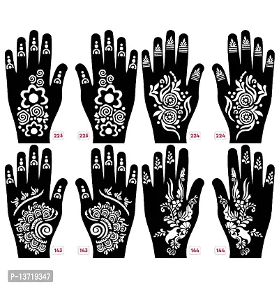 Mehndi India Henna Tattoo Stencil Kit Temporary Templates For Hand Skeleton  Painting, Finger And Body Painting From Gdeal, $7.67 | DHgate.Com