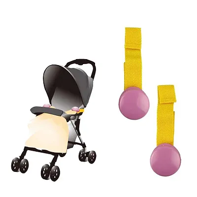 Baby Stroller Clip Glossy Blanket Clip Stroller Pram Buggy Accessories For Baby Pink Pack Of 2