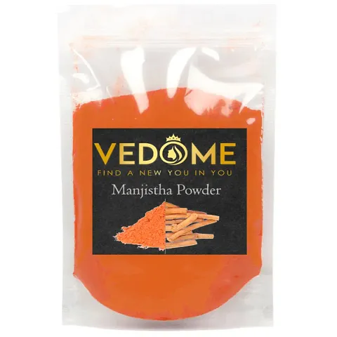 Vedome Pure Natural Manjistha Powder for Skin Complexion And Reduce Dark Spots Manjistha / Mancista / Aromatic madder/Munjeet Madder wort/Rubia root/ Runas 25G