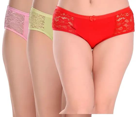 Womens Underwear Invisible Seamless Bikini Lace Underwear Half