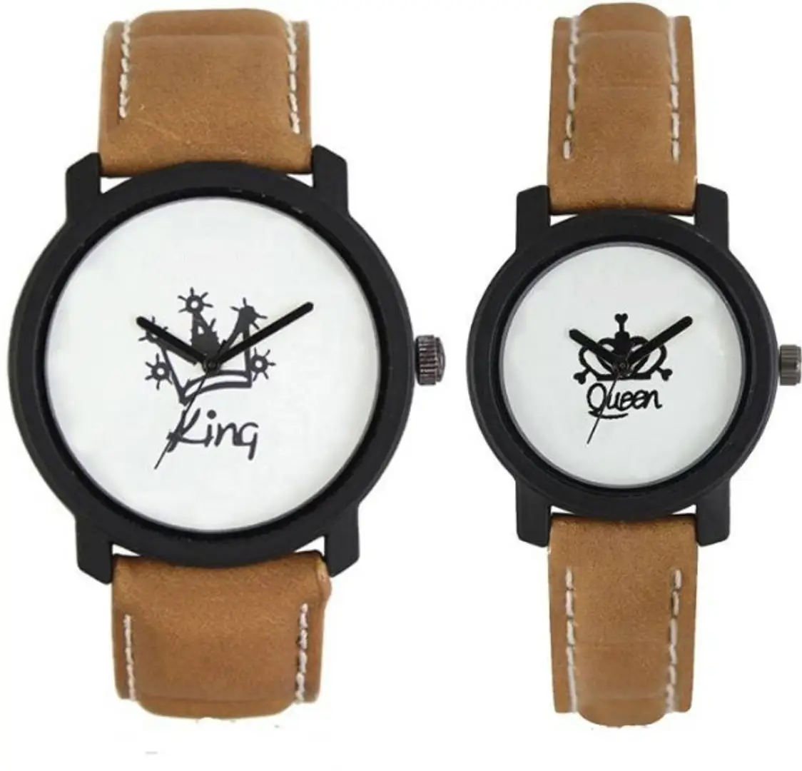 Oleev King Queen Couple Watch