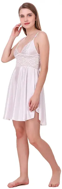 Short Length Ladies Night Wear Babydoll Dress Nightwear, Free Size