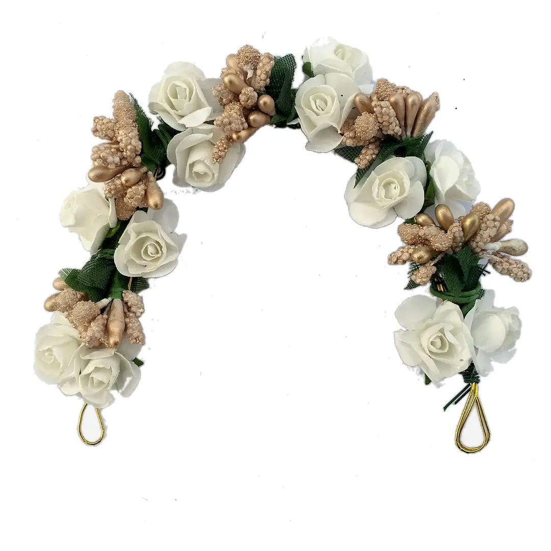 Stylish Juda Gajra Bun Hair Flower Gajra for Wedding and Parties Use for Women, Hair Accessories Stylish Juda Gajra Bun Hair Flower Gajra for Wedding and Parties Use for Women, Hair Accessories
