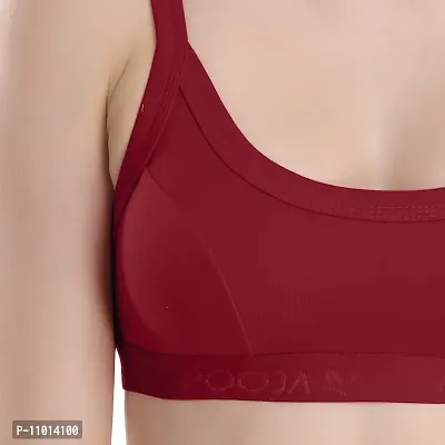 Pooja Ragenee Pure Cotton Sports bra for Womens (Pack Of 2)