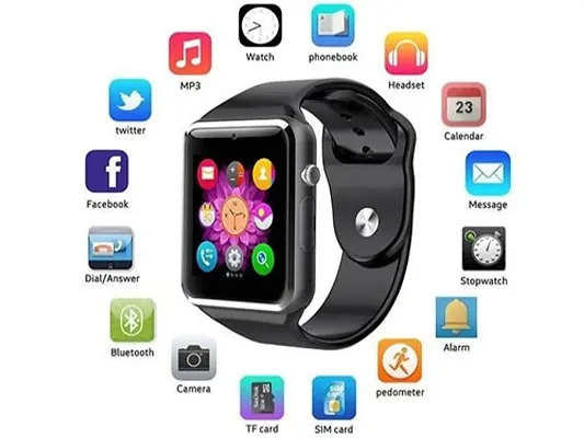 A1 Smartwatch With Multiple Fuctions Compatible With Andriod & Apple Assorted Colour A1 Smartwatch With Multiple Fuctions Compatible With Andriod & Apple Assorted Colour